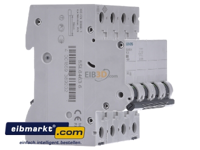 Ansicht links Siemens Indus.Sector 5SL6463-6 Leitungsschutzschalter 400V 6kA 4p. B 63A 