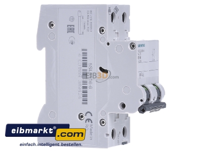 Ansicht links Siemens Indus.Sector 5SL6516-6 Leitungsschutzschalter 230V 6kA 1+N B 16A 