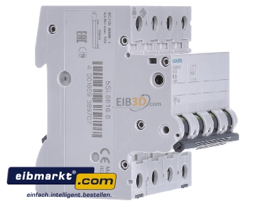 Ansicht links Siemens Indus.Sector 5SL6616-6 Leitungsschutzschalter 400V 6kA 3+N B 16A 