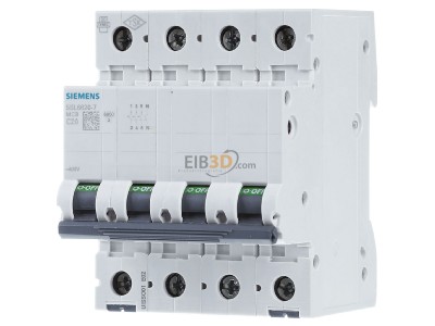 Front view Siemens 5SL6620-7 Miniature circuit breaker 4-p C20A 
