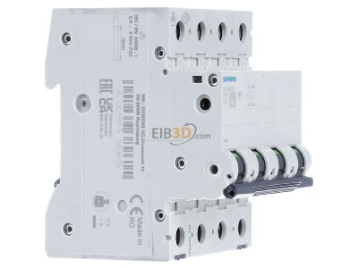 View on the left Siemens 5SL6620-7 Miniature circuit breaker 4-p C20A 
