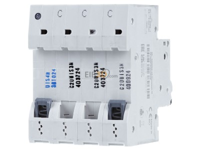 Back view Siemens 5SL6620-7 Miniature circuit breaker 4-p C20A 
