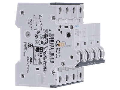 Ansicht links Siemens 5SY4632-7 Leitungsschutzschalter 400V 10kA 3+N C 32A 