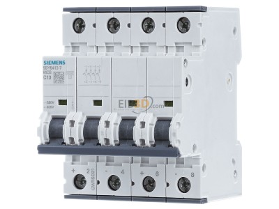 Front view Siemens 5SY5413-7 Miniature circuit breaker 4-p C13A 
