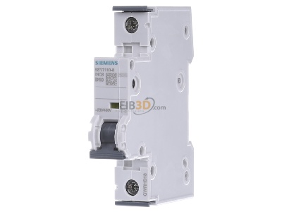 Frontansicht Siemens 5SY7110-8 Leitungsschutzschalter 230/400V 1p. D 10A 