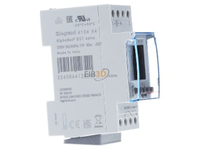 Ansicht links Legrand Bticino AlphaRex3D21A/412654 Digitalschaltuhr Astro 230V AC 1K 