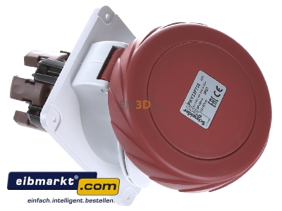 Ansicht oben links Schneider Electric PKY32F735 Anbausteckdose IP67 32A 400V 5P 