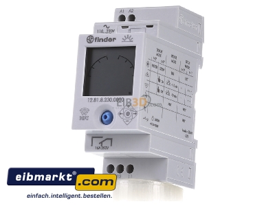 Front view Finder 12.81.8.230.0000 Digital time switch 230VAC - 
