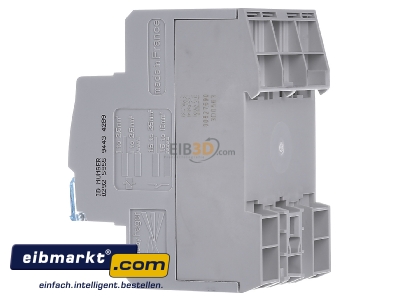 View on the right Hager ESC443 Installation contactor 230VAC 3 NO/ 1 NC - 
