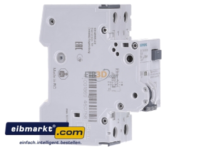 Ansicht links Siemens Indus.Sector 5SU1354-3KK10 FI/LS-Schutzeinrichtung B 10A 1+N 30mA 10kA 
