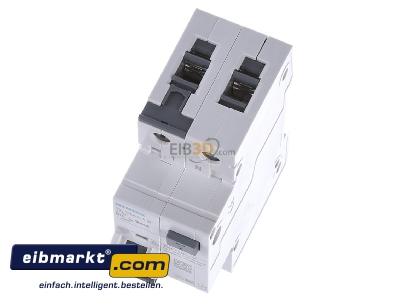 Ansicht oben vorne Siemens Indus.Sector 5SU1354-3KK10 FI/LS-Schutzeinrichtung B 10A 1+N 30mA 10kA 