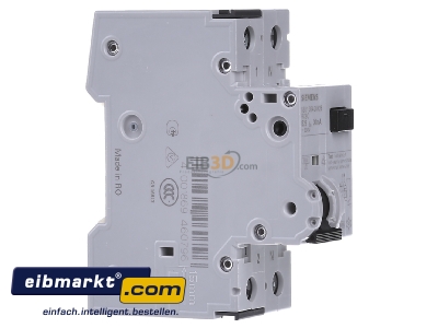 Ansicht links Siemens Indus.Sector 5SU1354-3KK25 FI/LS-Schutzeinrichtung B 25A 1+N 30mA 10kA 