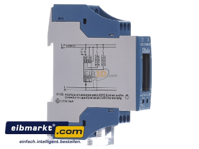 Ansicht links Eltako MFZ12PMD-UC Multifunktions-Zeitrelais 18 Funktionen 