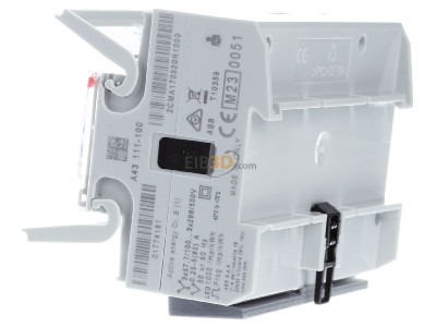 View on the right ABB A43 111-100 Direct kilowatt-hour meter 5A 
