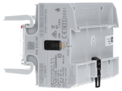 View on the right ABB A44 213-100 Transformer kilowatt-hour meter 1A 
