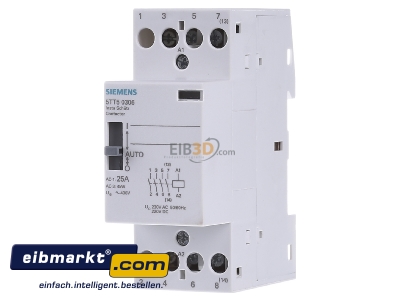 Frontansicht Siemens Indus.Sector 5TT50306 Insta-Schtz 4S 400VAC 25A 220VDC 5TT5030-6