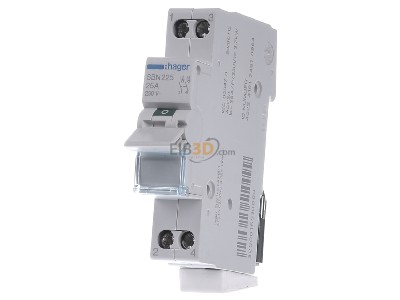 Front view Hager SBN225 Off switch for distributor 2 NO 0 NC 
