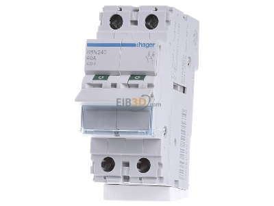 Front view Hager SBN240 Switch for distribution board 40A 
