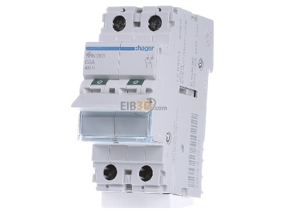 Front view Hager SBN263 Switch for distribution board 63A 
