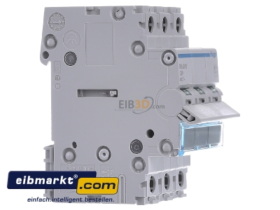 View on the left Hager SBN363 Switch for distribution board 63A
