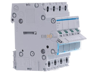 View on the left Hager SBN440 Off switch for distributor 4 NO 0 NC 
