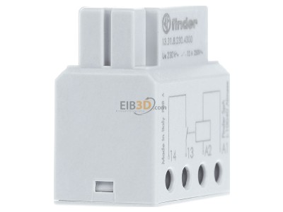 View on the left Finder 13.31.8.230.4300 Installation relay 230VAC 
