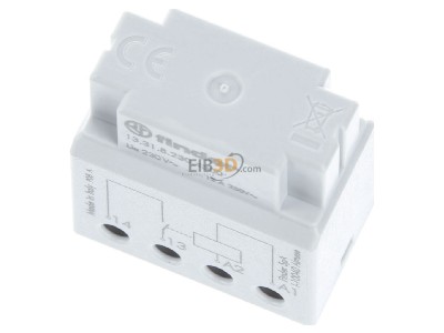 View up front Finder 13.31.8.230.4300 Installation relay 230VAC 
