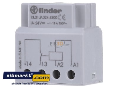 Frontansicht Finder 13.31.9.024.4300 Schaltrelais f. UP Dosen 
