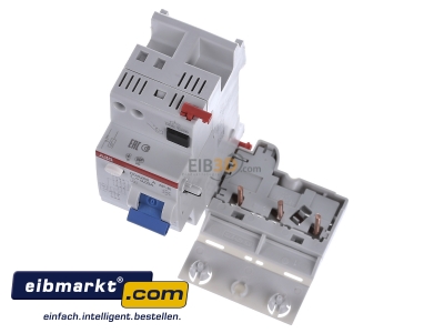 View up front ABB Stotz S&J DDA203A-25/0,03AP-R Residual current circuit breaker module
