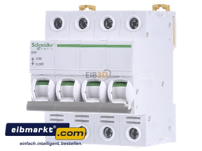 Frontansicht Schneider Electric A9S65463 Lasttrennschalter ISW 4P 63A 