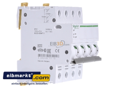 Ansicht links Schneider Electric A9S65463 Lasttrennschalter ISW 4P 63A 