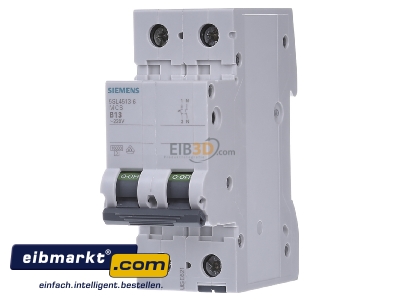 Frontansicht Siemens Indus.Sector 5SL4513-6 LS-Schalter 10kA,1+N,B,13A 