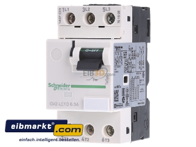 Frontansicht Schneider Electric GV2LE10 Motorschutzschalter 6,3A 