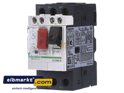 Frontansicht Schneider Electric GV2ME10AE11 Motorschutzschalter 4-6,3A, 