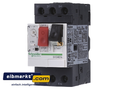 Frontansicht Schneider Electric GV2ME14TQ Motorschutzschalter 6-10A 