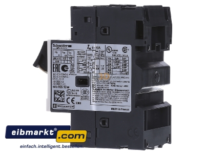 Ansicht rechts Schneider Electric GV2ME14TQ Motorschutzschalter 6-10A 