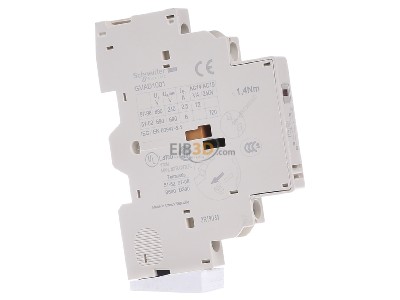 View on the left Schneider Electric GVAD1001 Auxiliary contact block 1 NO/1 NC 
