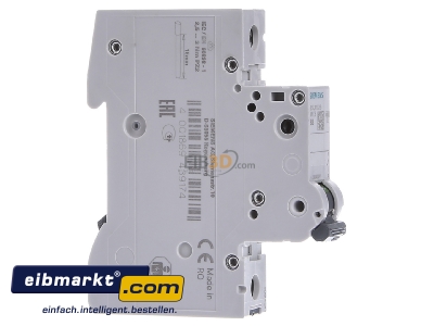 Ansicht links Siemens Indus.Sector 5SL4102-6 Leitungsschutzschalter 230V,10KA,1p.,B,2A 