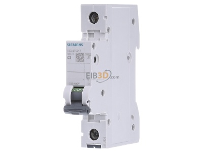 Frontansicht Siemens 5SL4102-7 Leitungsschutzschalter 230V,10KA,1p.,C,2A 