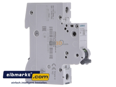 Ansicht links Siemens Indus.Sector 5SL4103-6 Leitungsschutzschalter 230V,10KA,1p.,B,3A 