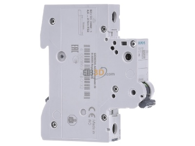 Ansicht links Siemens 5SL4106-7 Leitungsschutzschalter 230V,10KA,1p.,C,6A 