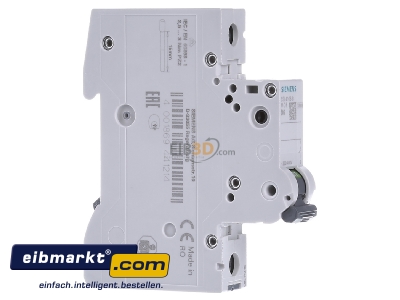 Ansicht links Siemens Indus.Sector 5SL4106-8 Leitungsschutzschalter 230V,10KA,1p.,D,6A 