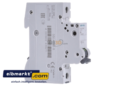 Ansicht links Siemens Indus.Sector 5SL4108-6 Leitungsschutzschalter 230V,10KA,1p.,B,8A 