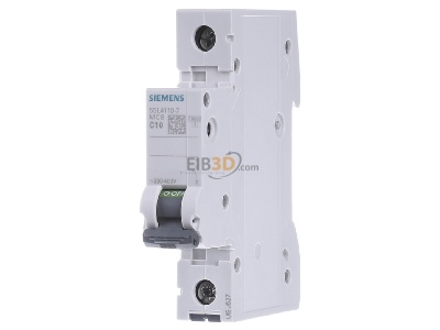 Frontansicht Siemens 5SL4110-7 Leitungsschutzschalter 230V,10KA,1p.,C,10A 