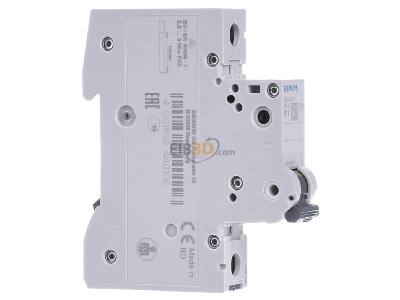 Ansicht links Siemens 5SL4110-7 Leitungsschutzschalter 230V,10KA,1p.,C,10A 
