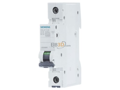Frontansicht Siemens 5SL4113-6 Leitungsschutzschalter 230V,10KA,1p.,B,13A 