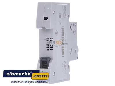 Ansicht hinten Siemens Indus.Sector 5SL4116-6 Leitungsschutzschalter 230V,10KA,1p.,B,16A 