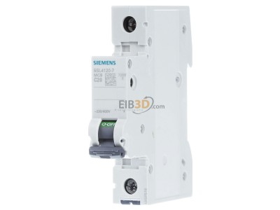 Frontansicht Siemens 5SL4120-7 Leitungsschutzschalter 230V,10KA,1p.,C,20A 