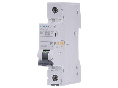Frontansicht Siemens 5SL4125-6 Leitungsschutzschalter 230V,10KA,1p.,B,25A 