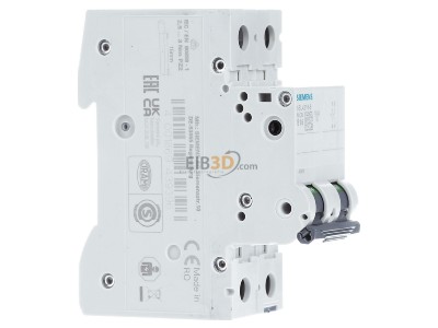 Ansicht links Siemens 5SL4216-6 Leitungsschutzschalter 400V,10KA,2p.,B,16A 